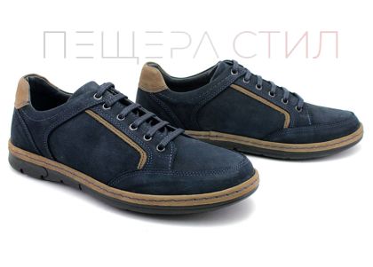 Мъжки обувки в тъмно синьо - Модел Демарио