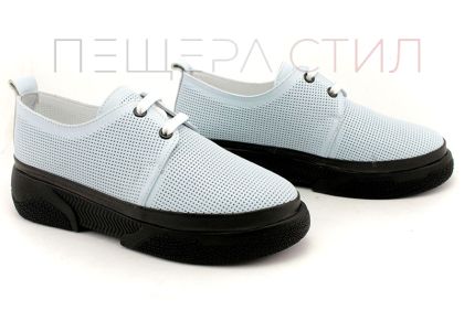 Pantofi casual dama in albastru deschis - Model Edelweiss.