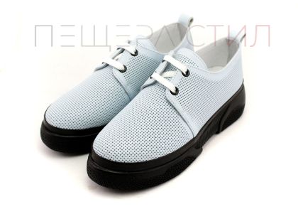 Дамски, ежедневни обувки в светло синьо - Модел Еделвайс.