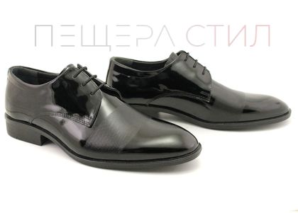 Pantofi formali pentru bărbați în negru, model McLaren.