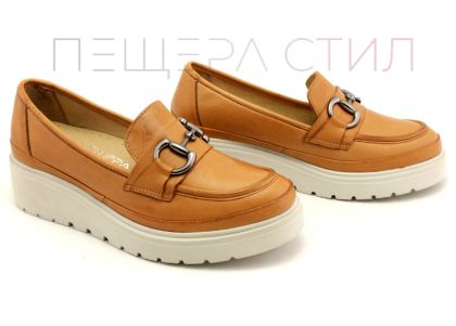 Pantofi casual dama in maro deschis - Model Marga.