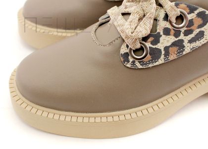 Дамски ежедневни обувки от естествена кожа във визонено- Модел Кения.