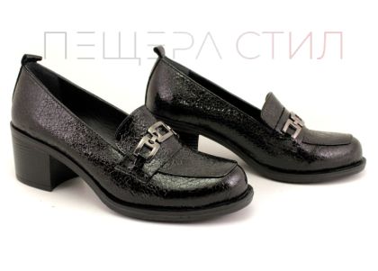 Дамски обувки на ток в черно - Модел Верона.