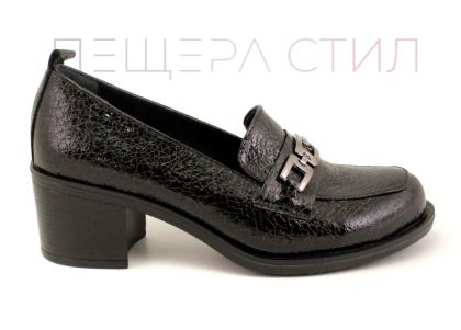 Дамски обувки на ток в черно - Модел Верона.