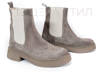 дамски боти Modo Serein естествен велур визон