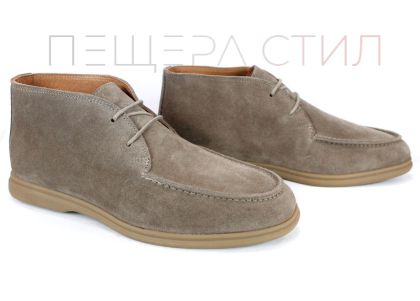 Мъжки велурени кларкове Prestigio Sabbia – пясъчно кафяв велур