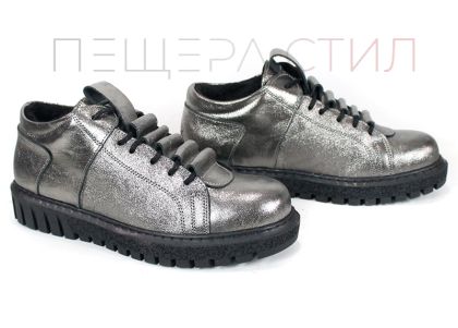 Дамски обувки Lumea Platina от естествена кожа