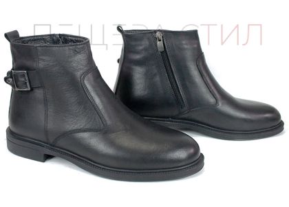 Shadow Classico – Мъжки официални боти от естествена кожа с цип