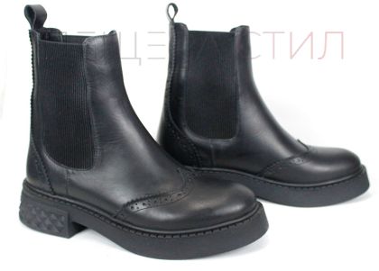 🖤 Дамски боти Modo Serein – естествена кожа, черни