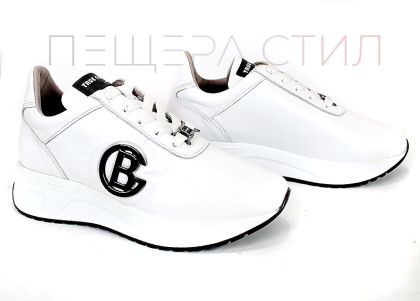 Дамски сникърси Aria Soft – бяла естествена кожа, комфорт и стил