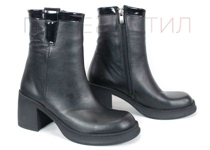 Дамски елегантни боти от естествена кожа в черно – модел Sublime Elegance