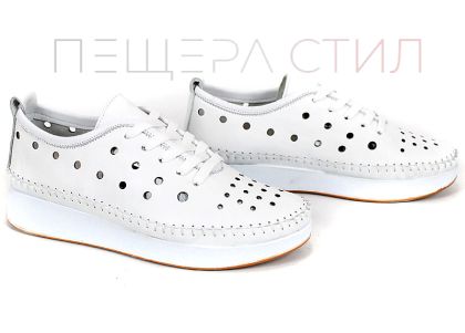 Elia Move дамски летни обувки бяла естествена кожа