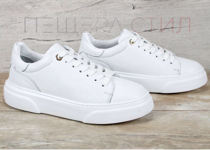 дамски сникърси Sorelle Vanta бели естествена кожа