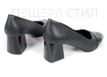 Дамски официални обувки от естествена кожа и лак – модел Eleganza Nera