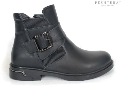 Elena Vercelli – Women's Chelsea Ankle Boots in Genuine Black Leather