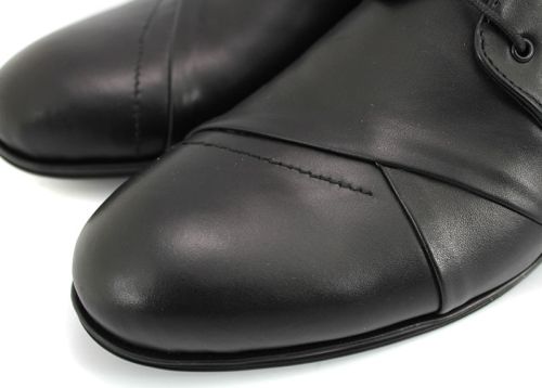 Pantofi eleganti barbati din piele naturală negru Y 7690 CH