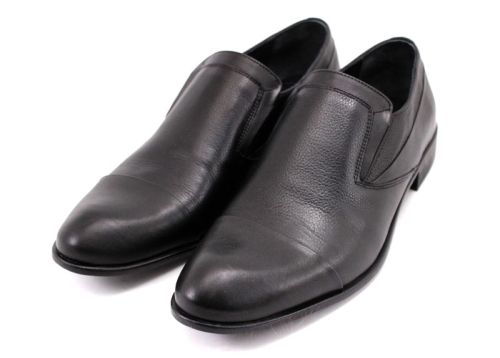 Pantofi eleganti bărbați în negru 1804 CH