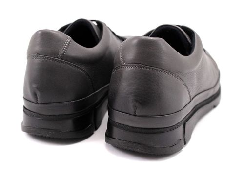 Pantofi de piele pentru barbati in gri 515 SV