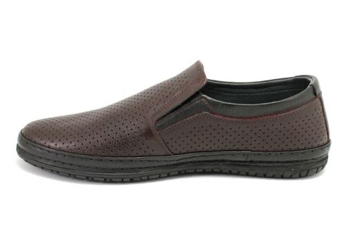 Pantofi casual pentru barbati in burgundy 807p BR 