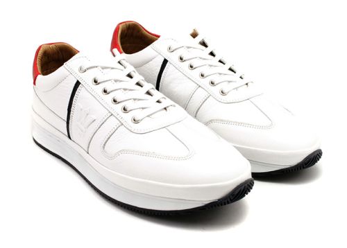 Мъжки спортни обувки в бяло 917 В