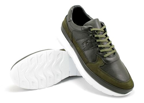 Мъжки спортни обувки в зелено 2271 ZE