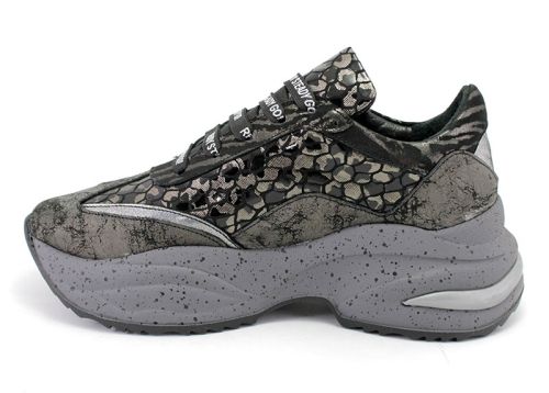 Дамски спортни обувки за ежедневно носене в екзотични цветове от естествена кожа - 222.1 SZ