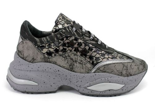 Дамски спортни обувки за ежедневно носене в екзотични цветове от естествена кожа - 222.1 SZ