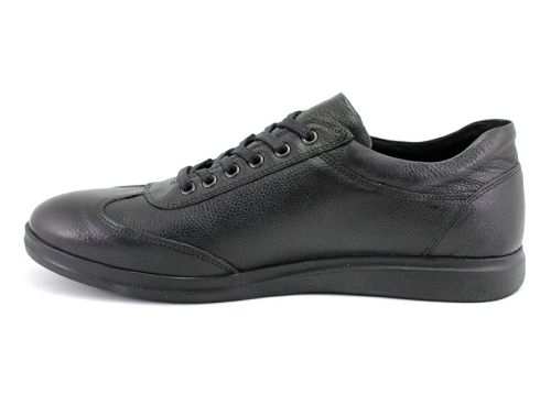 Pantofi barbati din piele in negru - MET 3328 CH