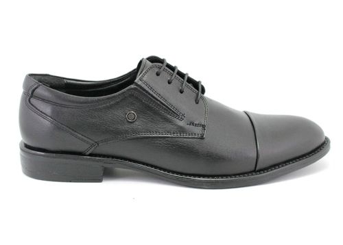 Мъжки обувки от естествена кожа в черно 1225 CH