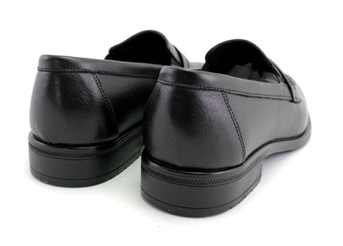 Мъжки обувки от естествена кожа в черно 908 CH