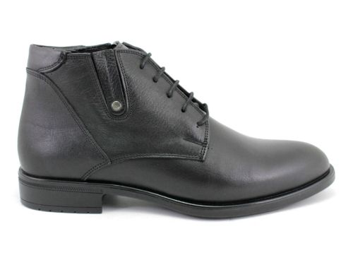 Ghete elegante barbati din piele in neagra - model Montana