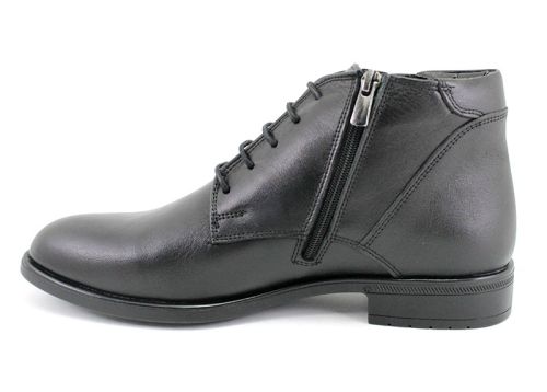 Ghete elegante barbati din piele in neagra - model Montana