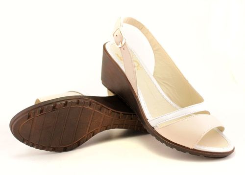 Sandale de damă cu toc de pană - Model Antoinette