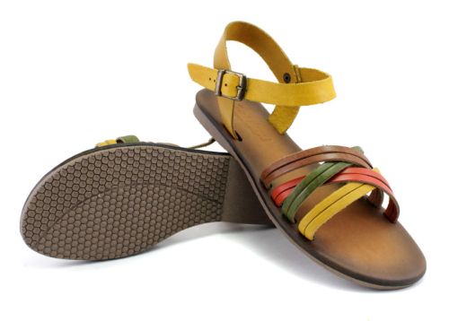 Sandale de dama pe talpa joasa - Model Kapi