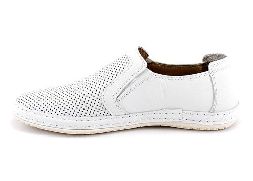 Мъжки летни обувки в бяло, модел Амадеус.