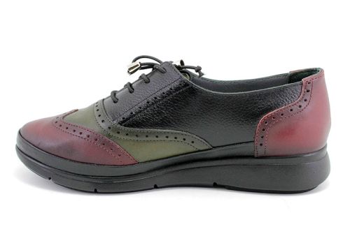 Дамски ежедневни обувки в три цвята изработени от естествена кожа - 10908 SH