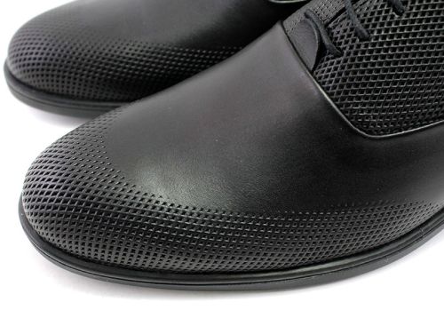 Pantofi formali barbati in negru, model Rico.