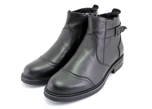 Ghete elegante barbati de culoare neagra - model Dominic