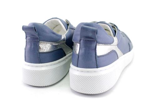Дамски спортни обувки в синьо -  Модел Теона.