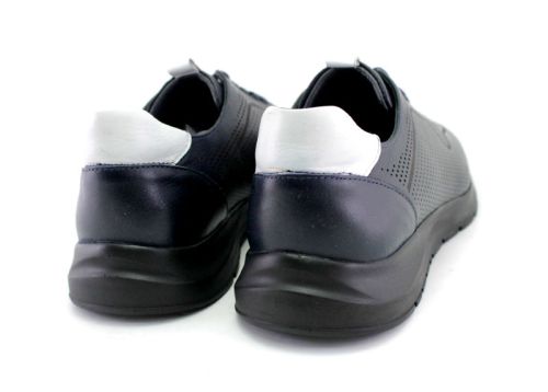 Мъжки летни обувки в тъмно син цвят 