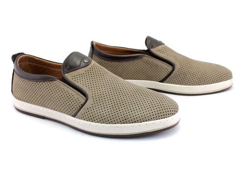 Мъжки летни обувки в пясъчен цвят - Модел Йорк.