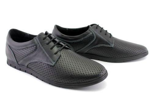 Pantofi de vara pentru barbati de culoare neagra - Model Brighton.