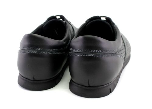 Мъжки летни обувки в черен цвят - Модел Брайтън.