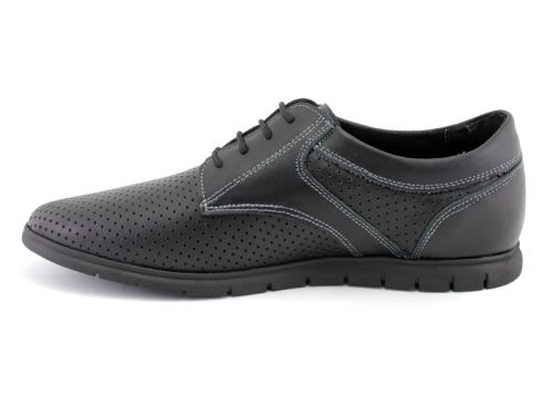 Мъжки летни обувки в черен цвят - Модел Брайтън.