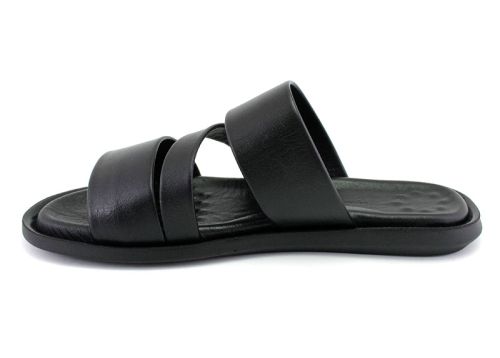 Papuci bărbați din piele naturală negru, model Nestor