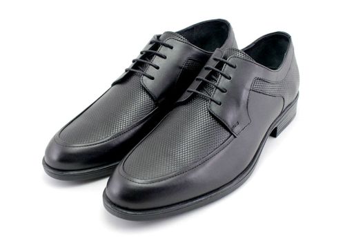 Мъжки официални обувки в черно, модел Тото
