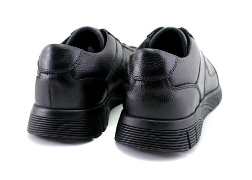Pantofi barbati din piele în negru - Model Yannis