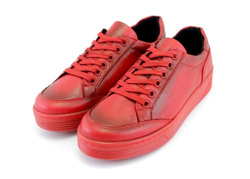 Pantofi sport pentru femei în roșu - Model Angelica
