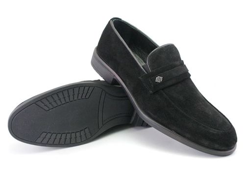 Мъжки официални обувки в черно, модел Джани