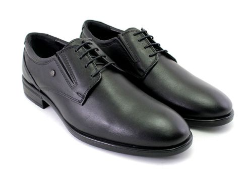 Încălțăminte formală pentru bărbați în negru, model Conrado
